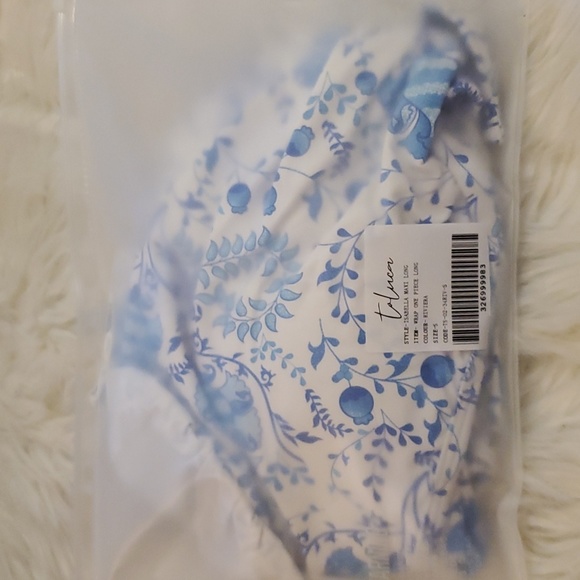 Toluca Swim Isabella Wrap one-piece Maxi Long - Riviera Print - Picture 10 of 14